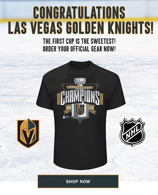 Vegas Golden Knights Stanley Cup Champions gear, get yours now