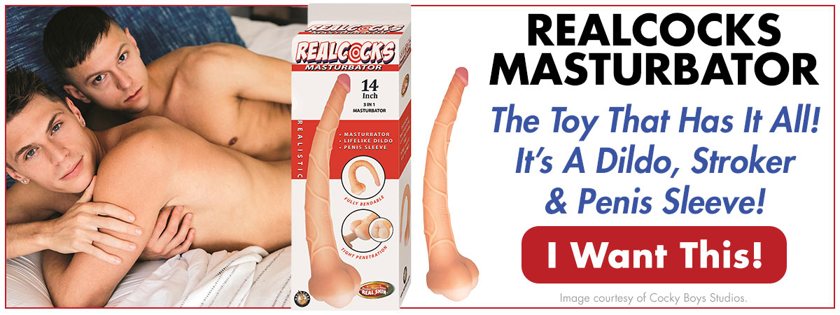 The Realcocks Masturbator Has It All! It's A Dildo, A Stroker & A Penis Sleeve! Get It Today!  REALCOCKS MASTURBATOR The Toy That Has It All! Its A Dildo, Stroker Penis Sleeve! 