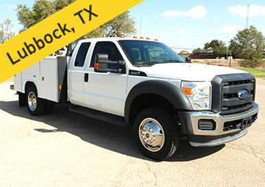 '13 Ford F450 Super Duty utility truck with crane