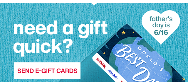 Need a gift quick? Send E-Gift Cards